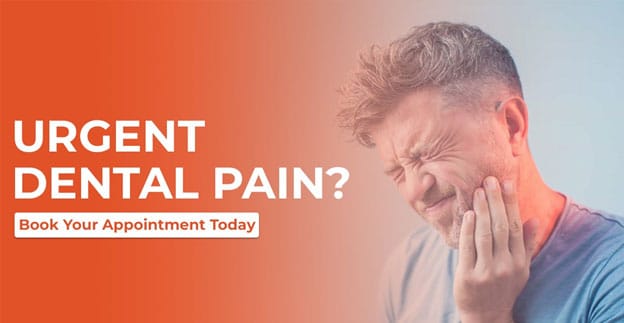 Man with dental pain seeking CDCP dentist in Mississauga at a CDCP dental clinic